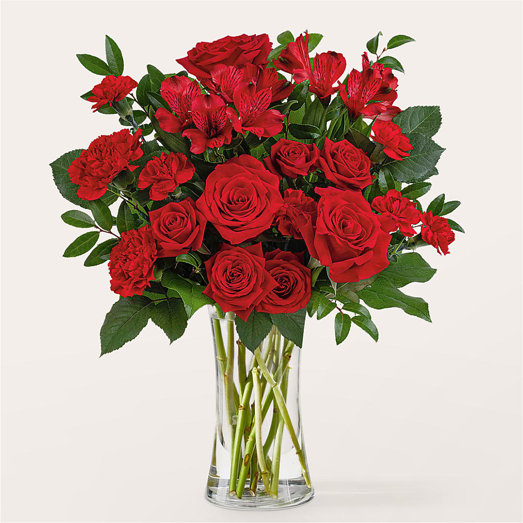 Brilliant Ruby Bouquet – Blossom Bloom, Orlando FL
