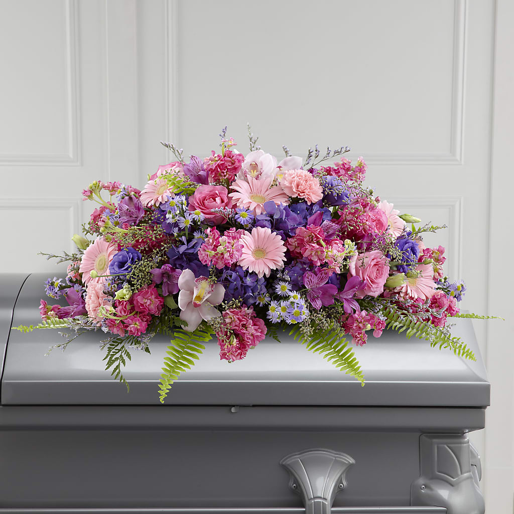 Glorious Garden Casket Spray – Blossom Bloom, Orlando FL