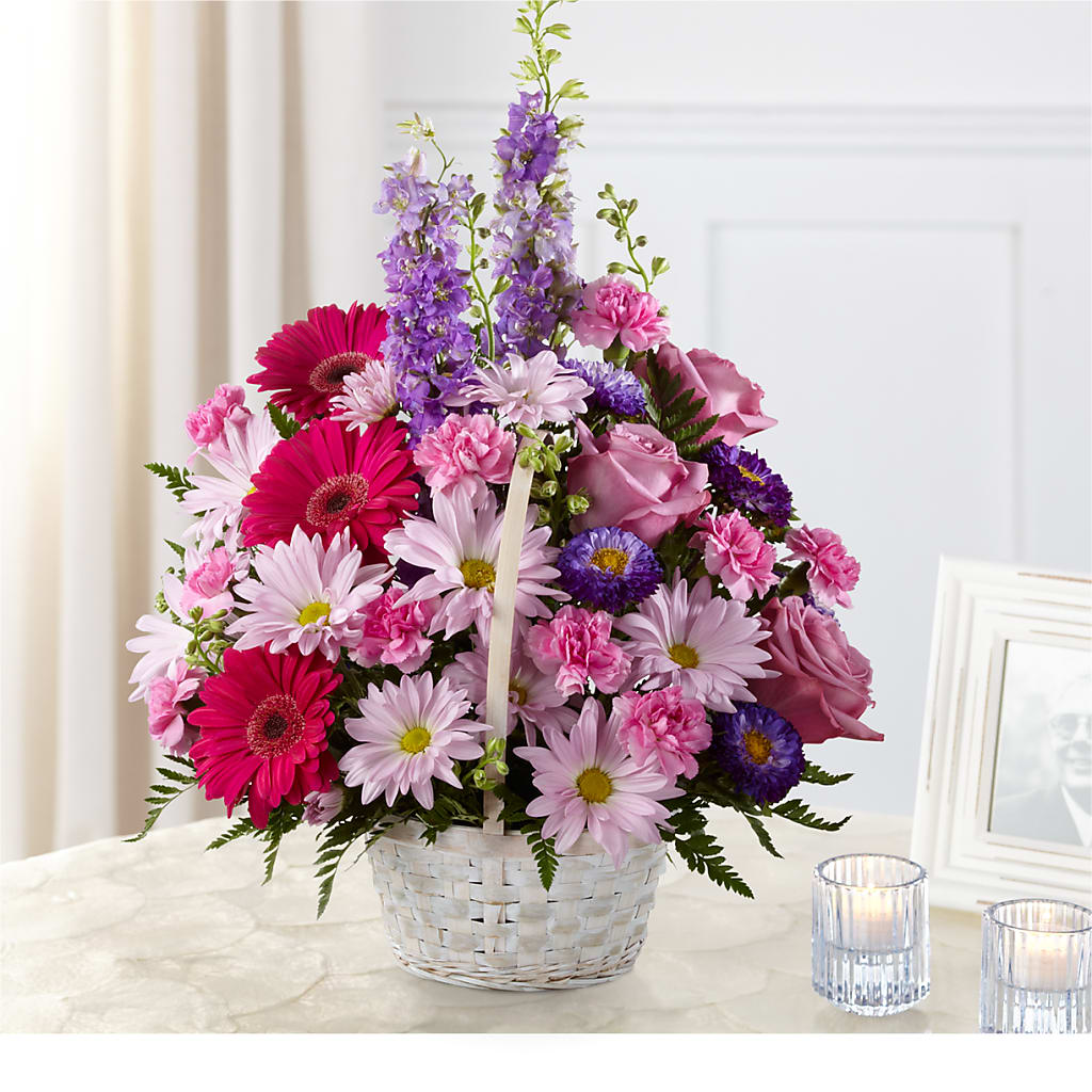 Pastel Peace Basket – Blossom Bloom, Orlando FL