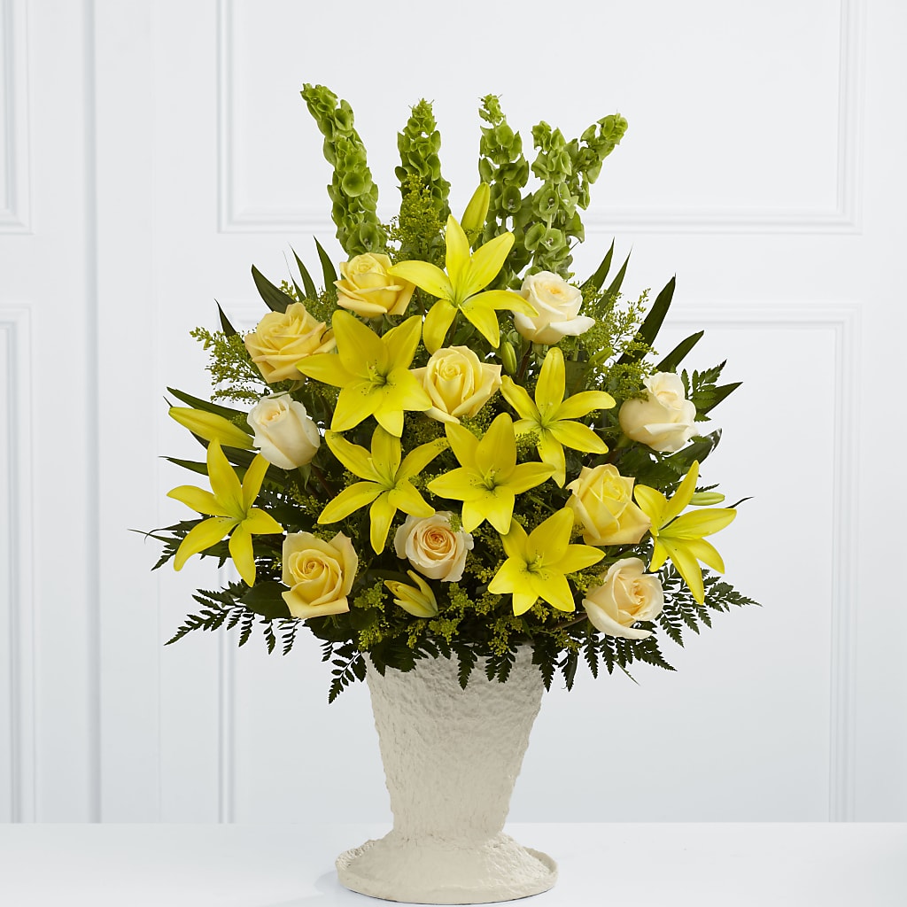 Golden Memories Arrangement – Blossom Bloom, Orlando FL