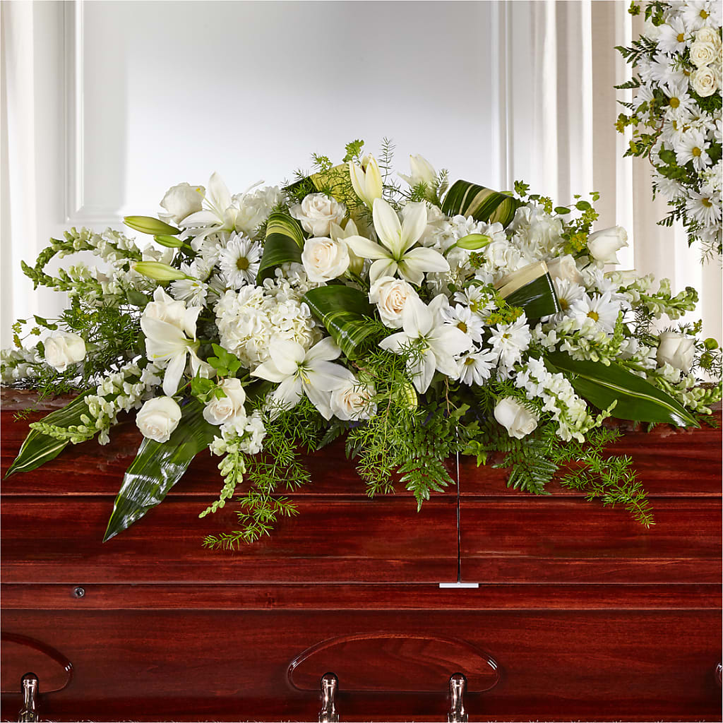 Abundance Casket Spray – Blossom Bloom, Orlando FL