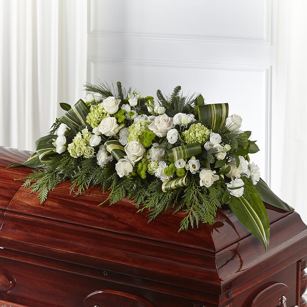 Hopeful Gesture Casket Spray – Blossom Bloom, Orlando FL