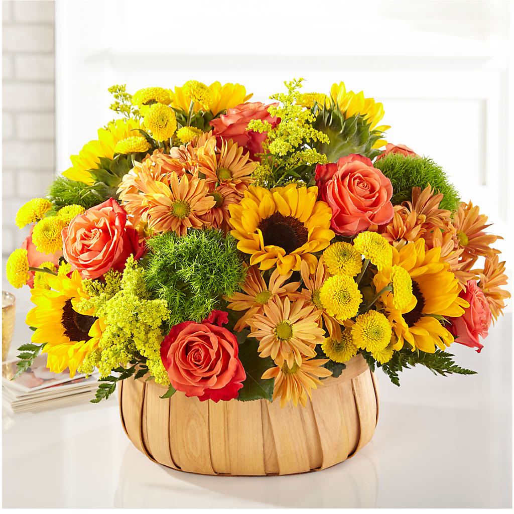 Harvest Sunflower Basket – Blossom Bloom, Orlando FL
