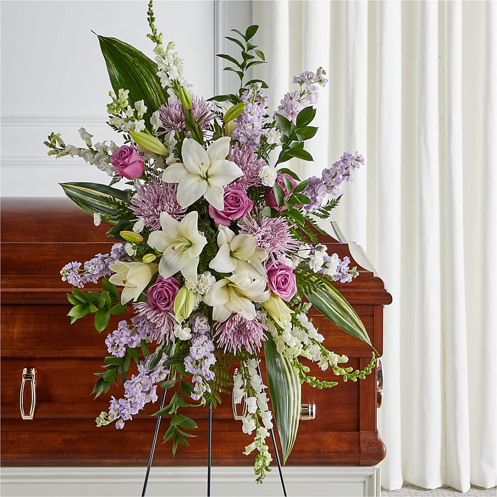 Grateful Hearts Standing Spray – Blossom Bloom, Orlando FL