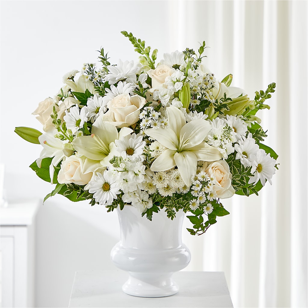 Uplifting Urn Arrangement – Blossom Bloom, Orlando FL