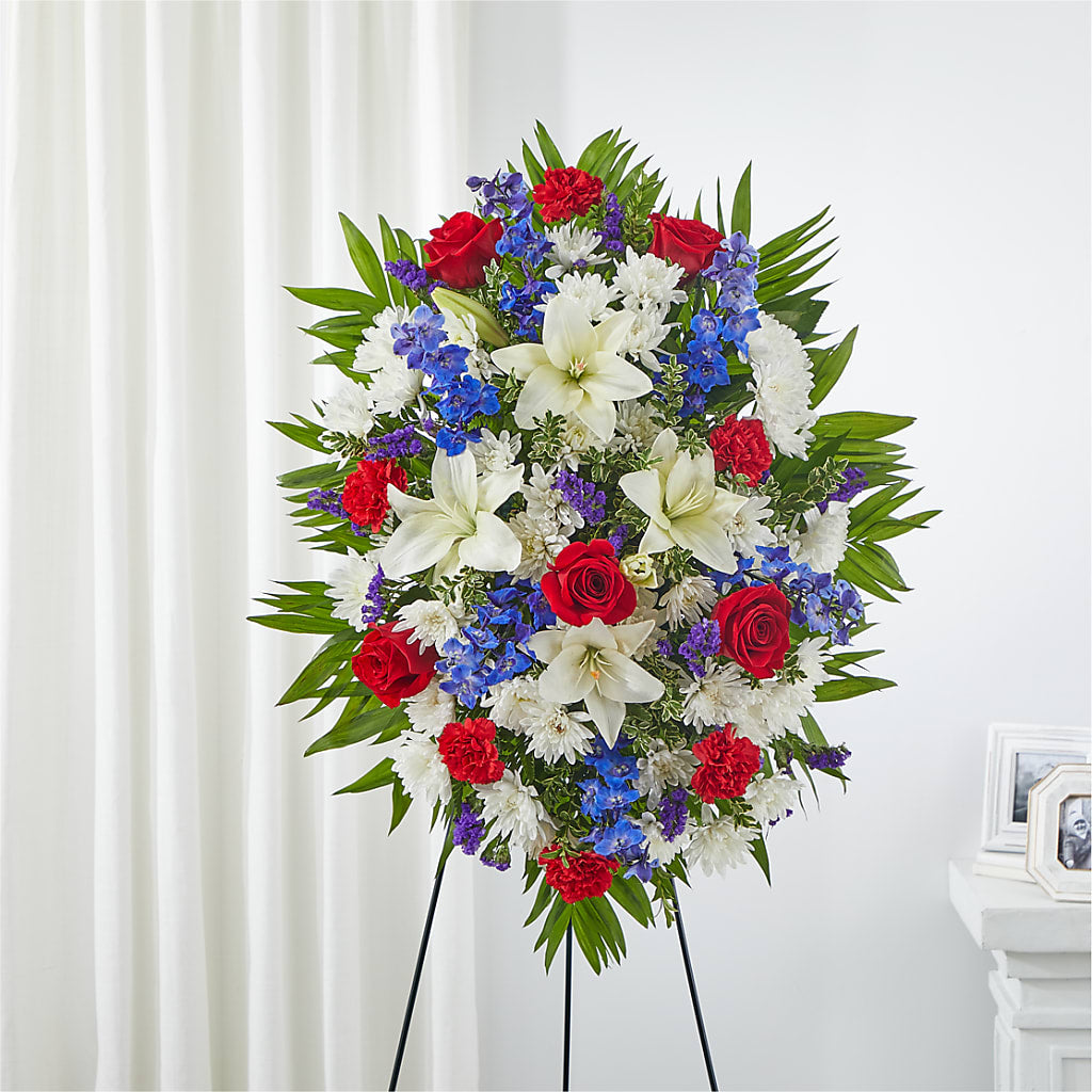 Cherished Service Standing Spray – Blossom Bloom, Orlando FL