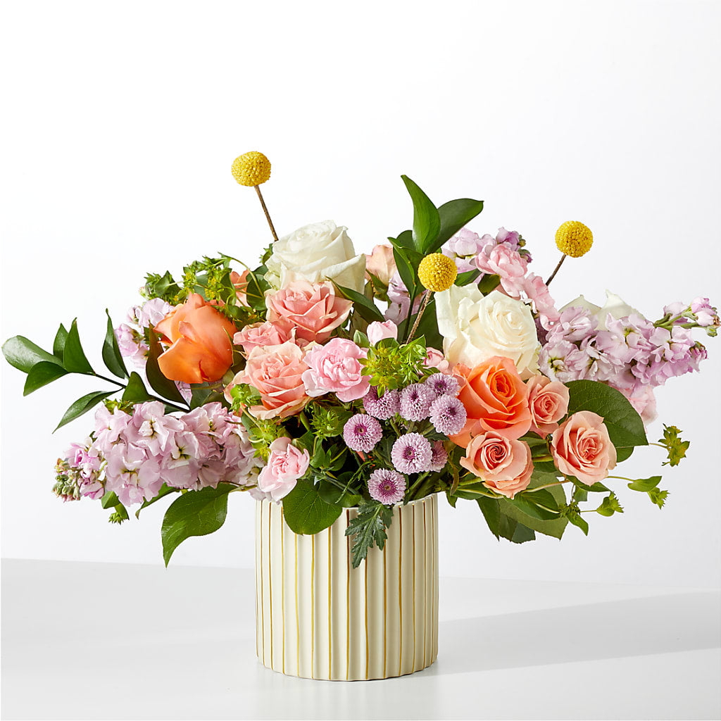 French Market Bouquet with Ivory Vase – Blossom Bloom, Orlando FL