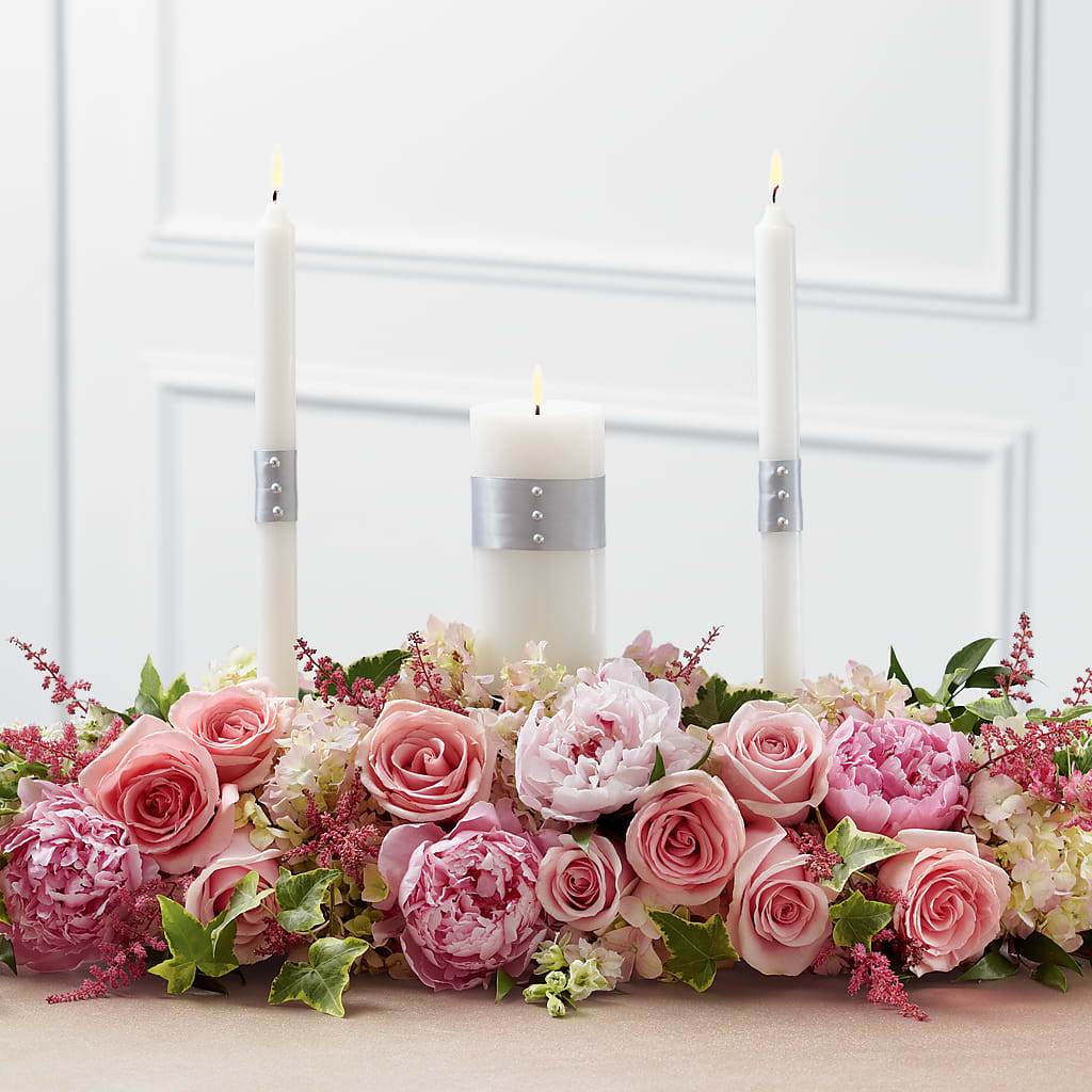 Worldwide Romance Unity Candle Arrangement – Blossom Bloom, Orlando FL