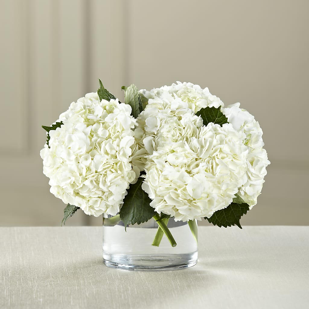 White Hydrangea Bouquet – Blossom Bloom, Orlando FL