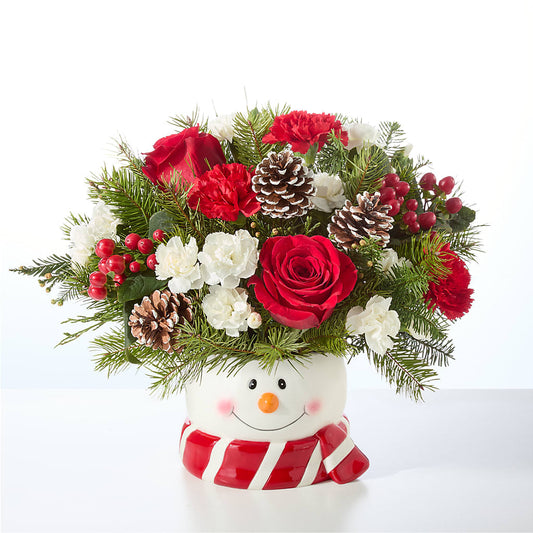 Jolly Snowman Bouquet –  Blossom Bloom, Orlando FL