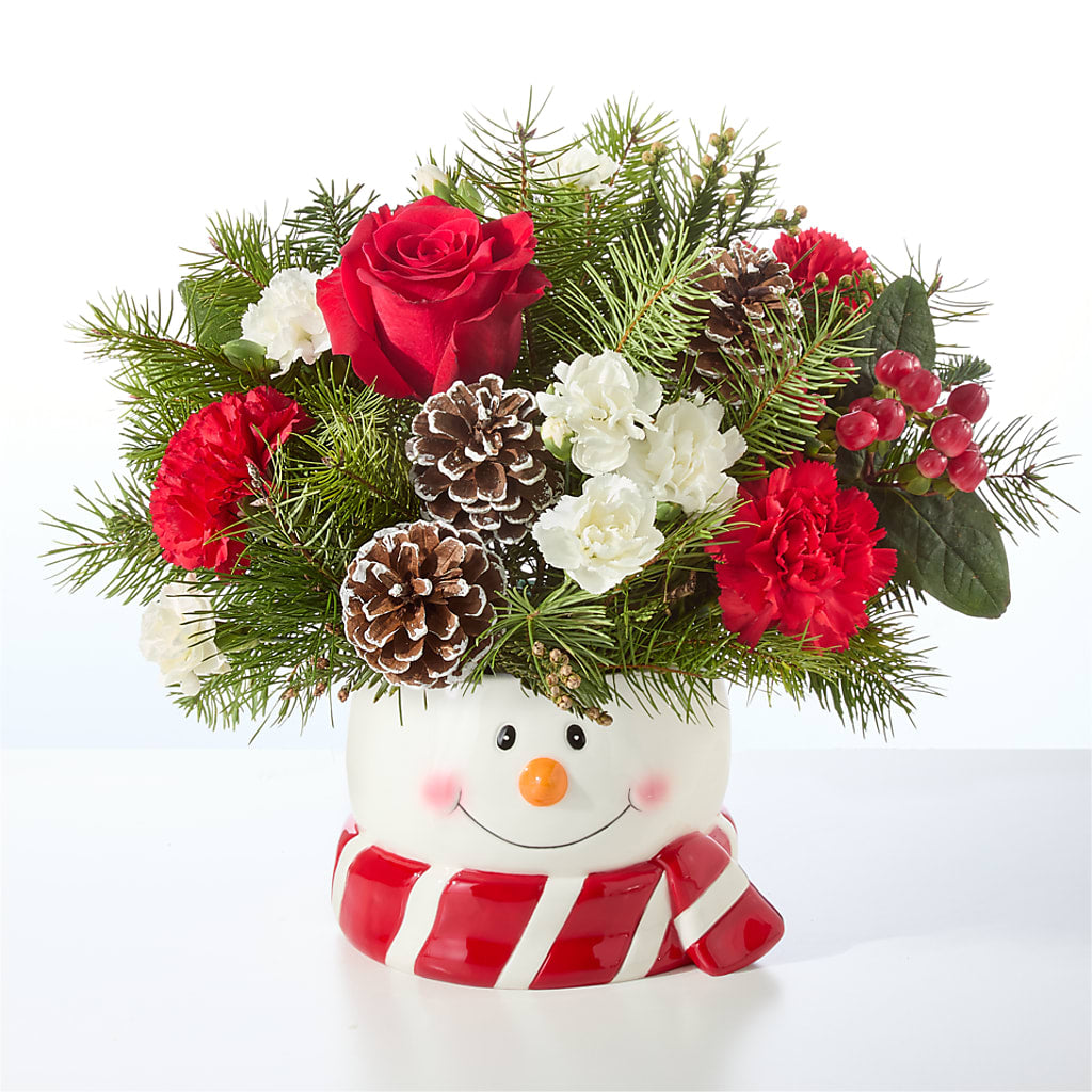 Jolly Snowman Bouquet –  Blossom Bloom, Orlando FL