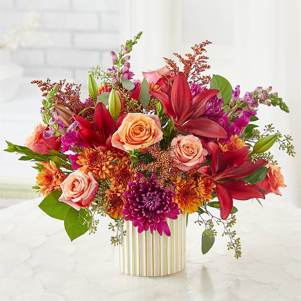 Burgundy Landscape Bouquet –  Blossom Bloom, Orlando FL