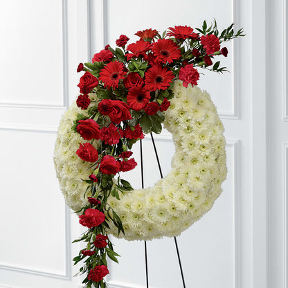 Graceful Tribute Wreath –  Blossom Bloom, Orlando FL