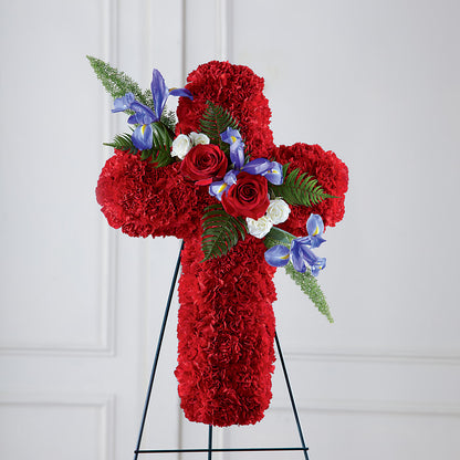 Faithful Hero Floral Cross –  Blossom Bloom, Orlando FL