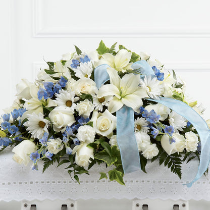 Tender Treasure Casket Spray –  Blossom Bloom, Orlando FL