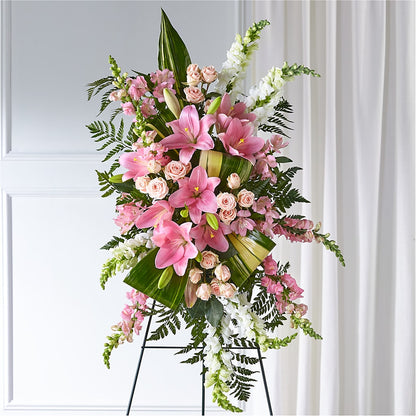 Elegant Embrace Standing Spray –  Blossom Bloom, Orlando FL