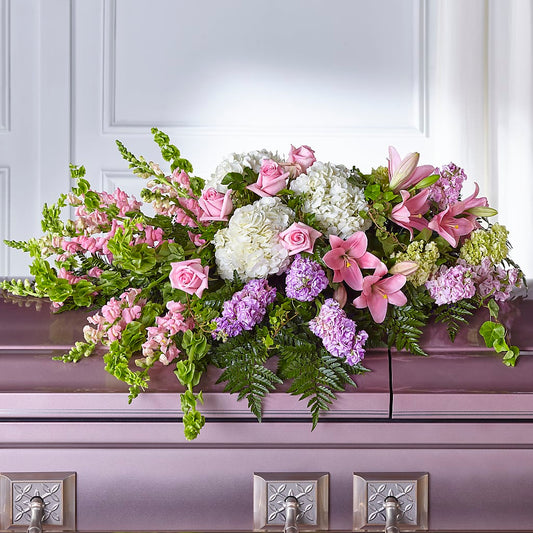 Life's Gratitude Casket Spray –  Blossom Bloom, Orlando FL