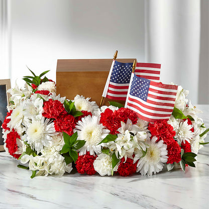 Spirit of Patriotism Cremation Adornment –  Blossom Bloom, Orlando FL