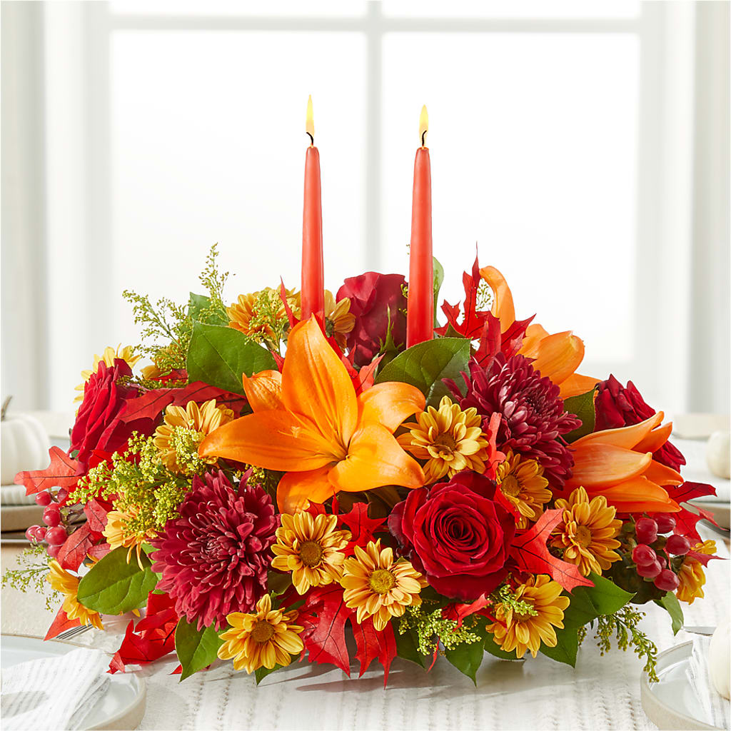 Autumn's Embrace Centerpiece –  Blossom Bloom, Orlando FL