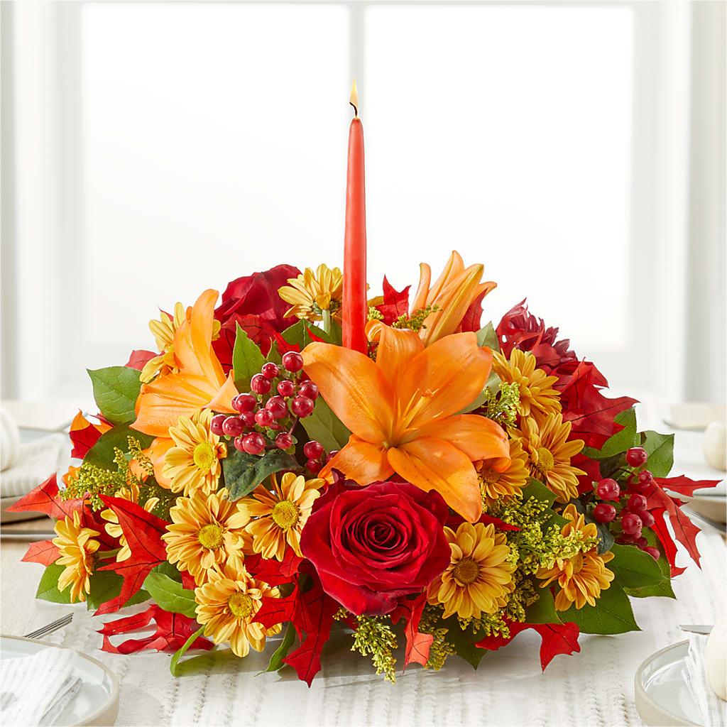 Autumn's Embrace Centerpiece –  Blossom Bloom, Orlando FL