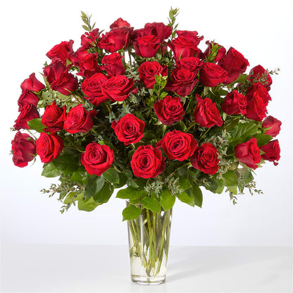 Forever Yours Fifty Stem Red Rose Bouquet –  Blossom Bloom, Orlando FL
