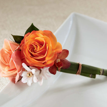 Sunset Dream Boutonniere –  Blossom Bloom, Orlando FL